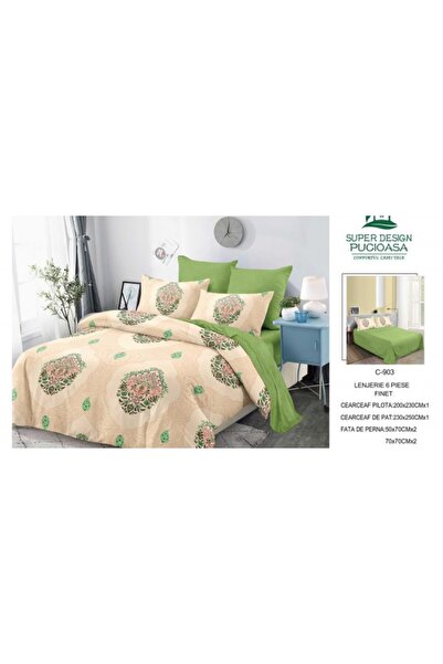 Pucioasa Set de lenjerie de pat gros Finet, 6 piese BBA07