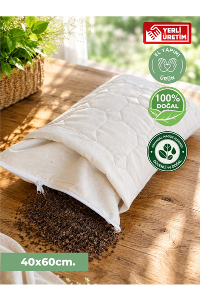 Genel Markalar Karabuğday Kabuğu 40-60 cm Dolgulu Yetişkin Yastığı