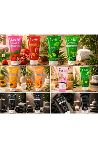 Levia 10-Pack Assorted Beauty Skin Care Products for Face Wash Facial Scrub C...