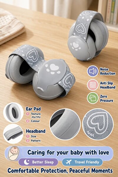 Generic 1 Pc Abs Noise Reduction Earmuffs Ear Protection Adjustable Headband ...