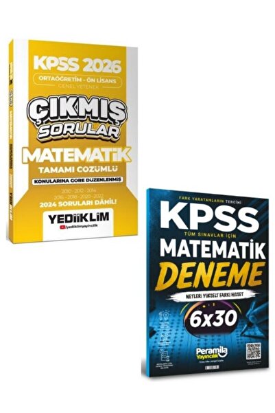 Yediiklim Yayınları Yediiklim KPSS 2026 Ortaöğretim-Önlisans Matematik Çıkmış...