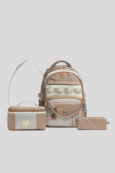 WANDER BAG Primary School Orthopedic School Bag Set of 3 Lunch Box Pencil Cas...