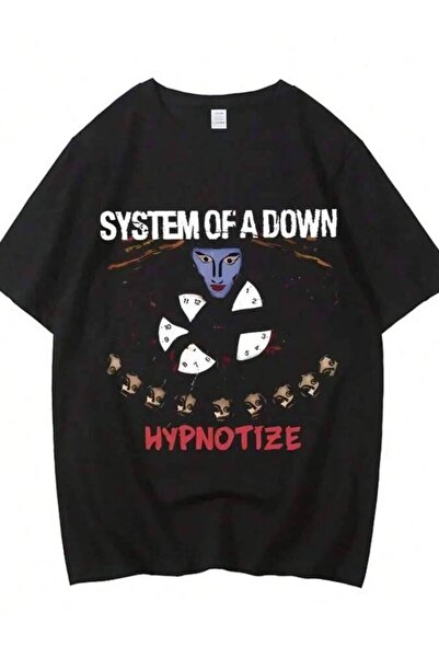 k222 تي شيرت رجالي بتصميم غلاف ألبوم موسيقى System Of A Down Toxicity، تي شير...