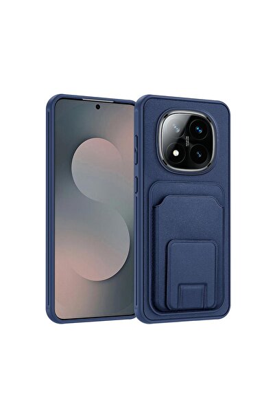 Zebana Xiaomi Redmi Note 14 Pro Plus 5G Uyumlu Kılıf FlexStand Kartlıklı Sili...