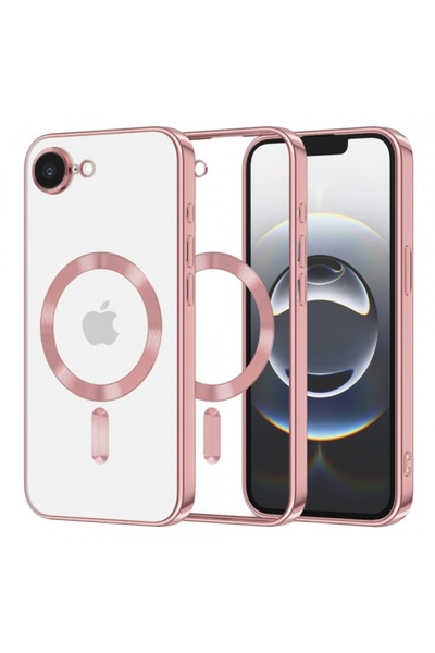 Techsuit MagSafe Case for Apple iPhone 16e, Techsuit, Luxury Crystal, Pink