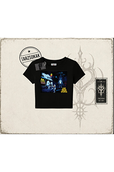 Tarzsokak Unisex majica "Live From Utopia" Travis Scott, ženska, beba, bela