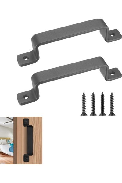 Morvena Picks Set de 2 mânere metalice mate, cu două fețe, pentru uși glisant...