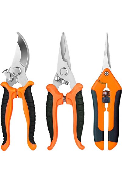 Morvena Picks Foarfece de tăiat grădină, set 3 piese - Ergonomic