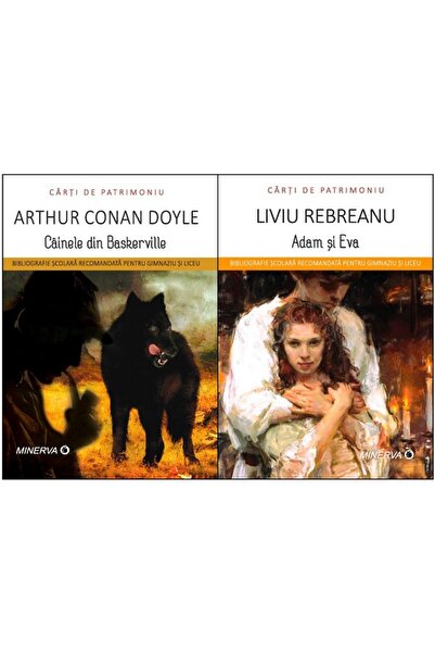Minerva Pachet 4: Cainele din Baskerville + Adam si Eva - Arthur Conan Doyle,...