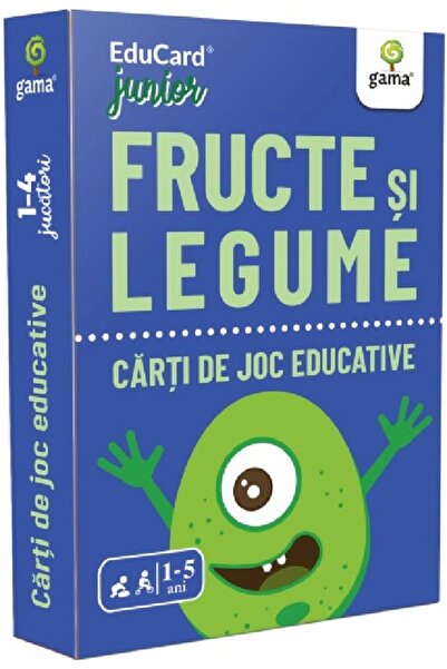 Gama Fructe si legume - Carti de joc educative