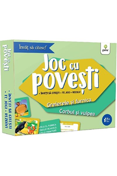Gama Joc cu povesti: Greierele si furnica. Corbul si vulpea 5 ani+