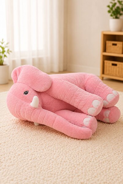 STORE24 Uyku Arkadaşım Fil - Büyük Yumuşacık Peluş Fil - 85 Cm - % 100 Yerli Üretim