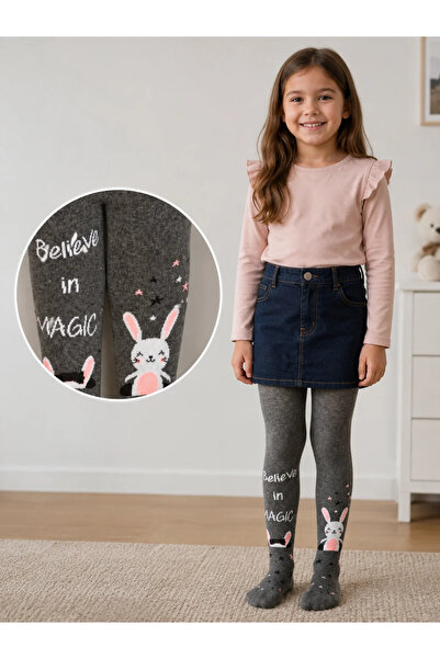 Penti Dres fetițe Pretty ,,Magic Bunny'', bumbac,Gri