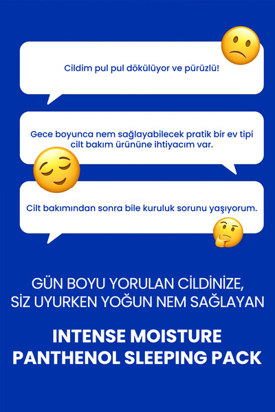 Real Barrier Pantenol İçeren, Nemlendirici Jel Uyku Maskesi REALBARRIER Intense Moisture Panthenol Sleeping Pack