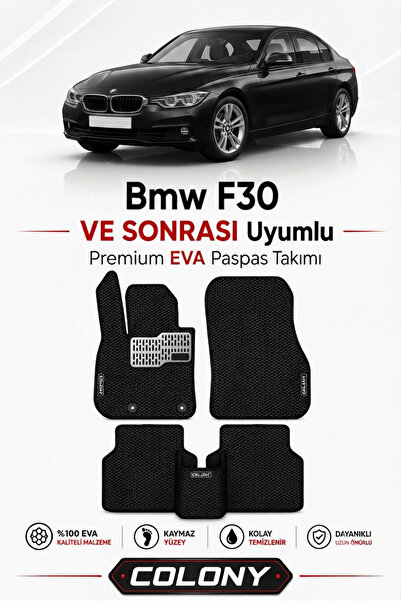 COLONY Bmw 3 Serisi F30 Uyumlu EVA Paspas Tam Set–Araca Özel,Kolay Montaj,Su ...