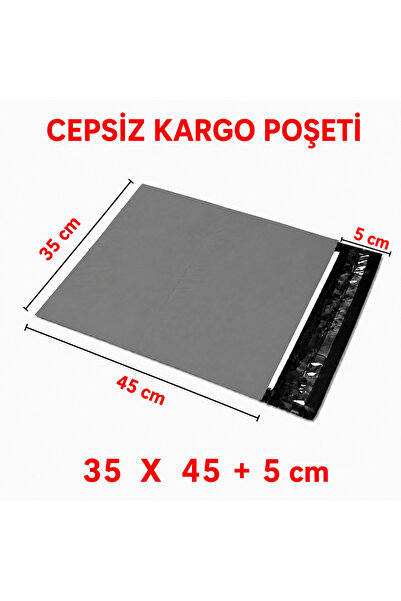 S&M AMBALAJ Cepsiz Kargo Poşeti 35 x 45 + 5 cm – 5000 Adet