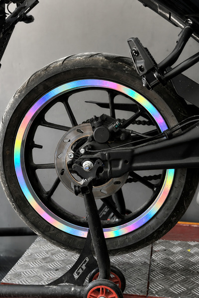 Banxtre Full Lap Rim Stripe Sticker Set Compatible with Motorcycle 17 Inch Ri...