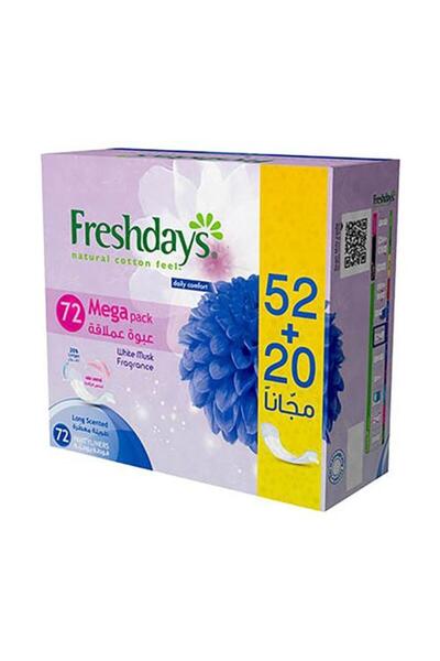 FRESH DAYS فوط صحية عبوة كبيرة برائحة منعشة 72 قطعة
