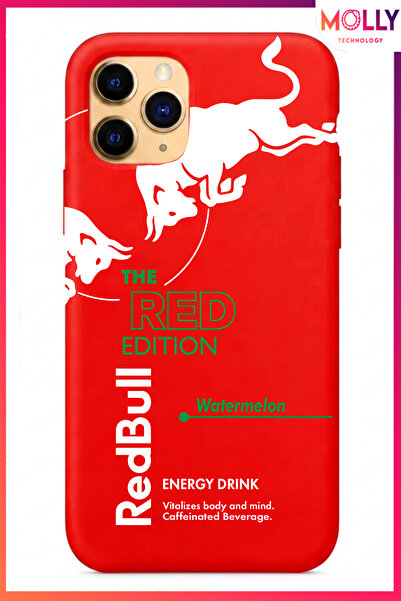 Molly iPhone 11 PRO MAX İçin Kırmızı Redbull The Red Edition Desenli İçi Kadi...