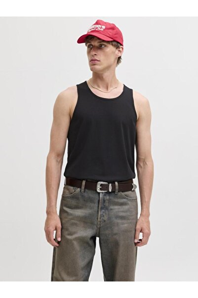 Jack & Jones Αμάνικη μπλούζα ανδρική "Organic tanktop" μαύρη