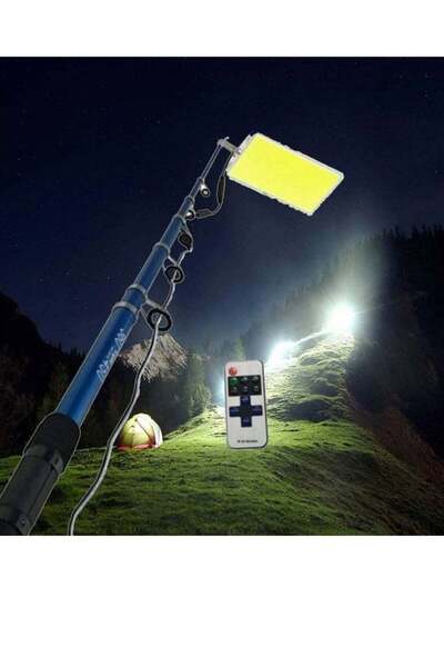 RT Outdoor Telescopic LED Camping Light With Fishing Rod 800W