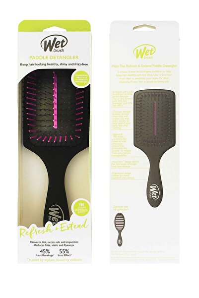 Wet Brush Refresh + Extend Paddle Detangler Hairbrush – Black