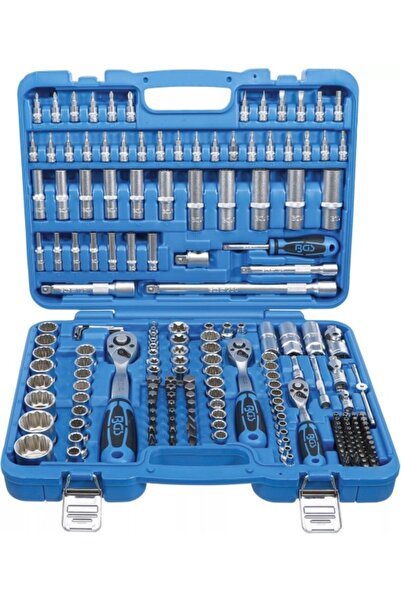 BGS Set de chei tubulare cu 12 puncte, cu 3 clicheturi 1/4" - 3/8" - 1/2 ", 1...