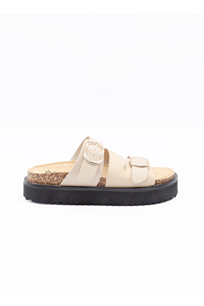 BATA Double‑Strap Platform Slide Sandals