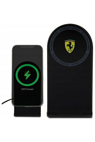 NO BRAND Încărcător inductiv pliabil Ferrari 2-în-1 cu logo imprimat, MagSafe...