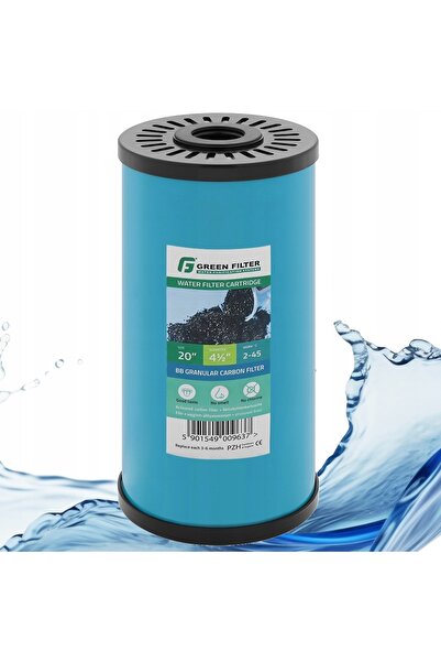 NO BRAND Filtru de apă din carbon de 10 inch, cartuș filtrant Big Blue, filtr...