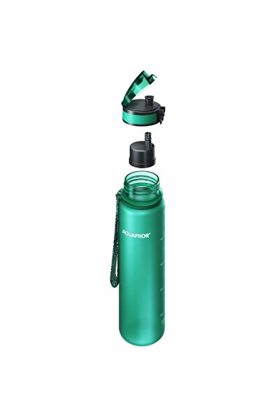 Aquaphor Sticlă City verde 1l cu filtru de apă + filtru