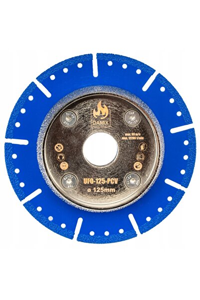 DAMIX Disc de tăiere și șanfrenare de precizie pentru țevi PVC, 125mm, lamă d...