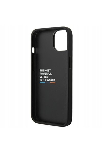 BMW Husă pentru iPhone 14 6,1 " neagră, Piele Carbon