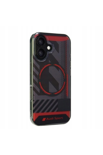 Audi IML Sport MagSafe iPhone 16 6.1 " negru carcasă rigidă AUS-IMLMIP