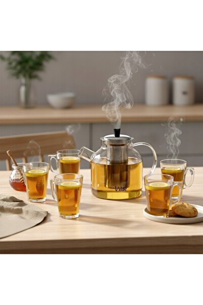 NO BRAND Ceainic cu infuzor și filtru pentru prepararea ceaiului de plante, 1...