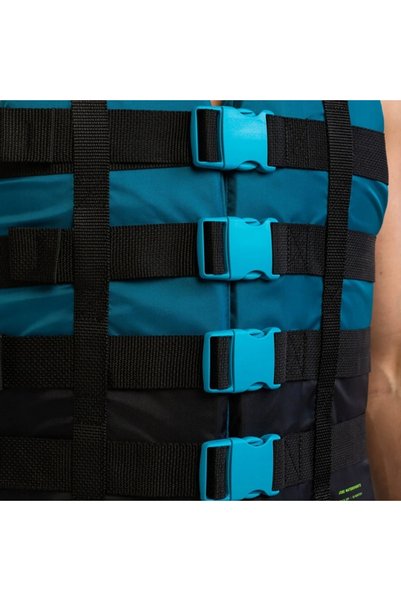 NO BRAND Vesta de siguranță JOBE 4 Buckle, culoare teal, mărimea M