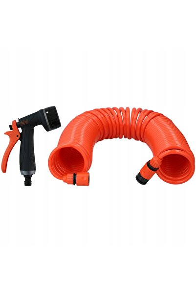 Black&Decker Furtun de grădină cu cap de pulverizare și conectori 1/2