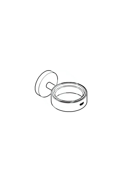 Grohe Essentials 40369AL1 Suport de baie montat pe perete, grafit periat