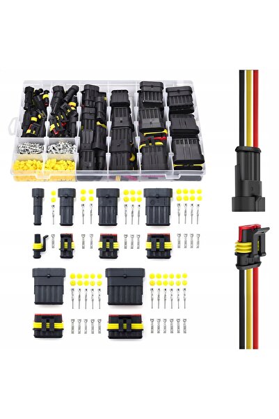 NO BRAND WTYK Conector electric etanș SUPERSEAL Cube KIT 622PCS