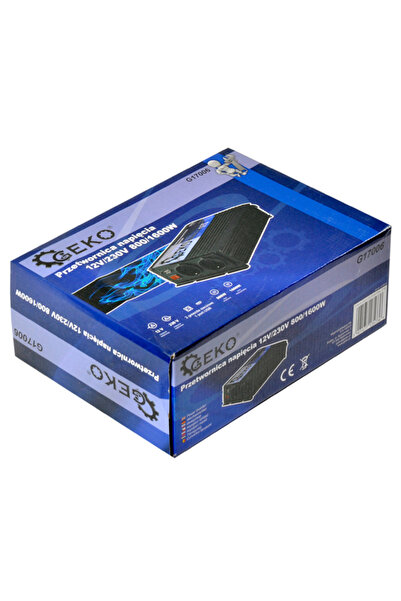 GEKO Invertor auto 12V/230V 800W/1600W USB
