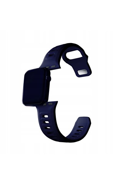 3MK Curea de ceas din silicon granat/albastru ocean pentru Apple Watch 42/44/...