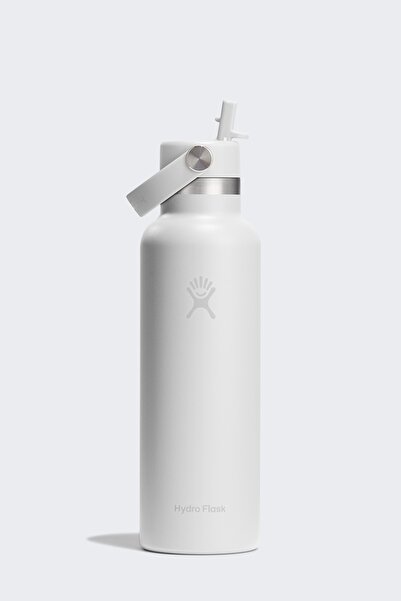NO BRAND Hydro Flask Sticlă de călătorie cu gură standard și capac cu pai fle...