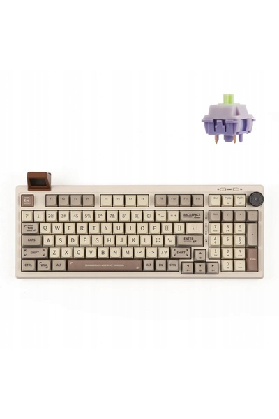 Epomaker Tastatură Mecanică RT100 Retro ANSI Wisteria cu Switch-uri Liniare