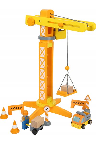 NO BRAND Macara de construcții cu mașini și accesorii pentru joaca copiilor S...