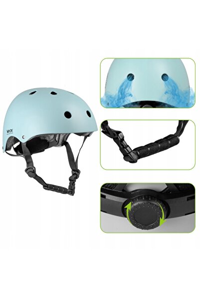 NO BRAND CĂȘTĂ DE CICLISM REGLABILĂ SCUTER SKATE UȘOARĂ VERDE M VAYOX