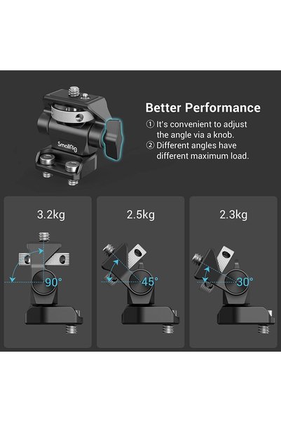 NO BRAND SmallRig 2904 - Suport rotativ și reglabil pe înclinare pentru monit...
