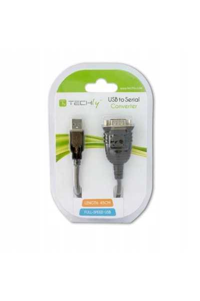 Techly Cablu adaptor USB la port serial RS232/COM/DB9