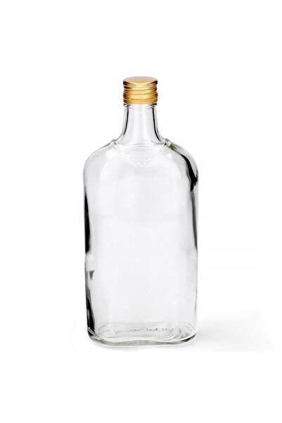 NO BRAND Sticlă plată din sticlă de 500 ML pentru VODKA BIMBER SOK NALEWKI 0,...