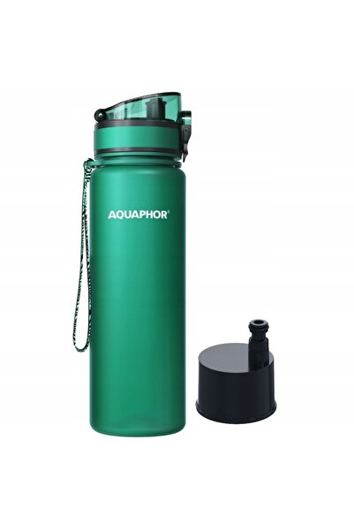 Aquaphor 2x Sticlă City 0,5l verde + filtru de apă