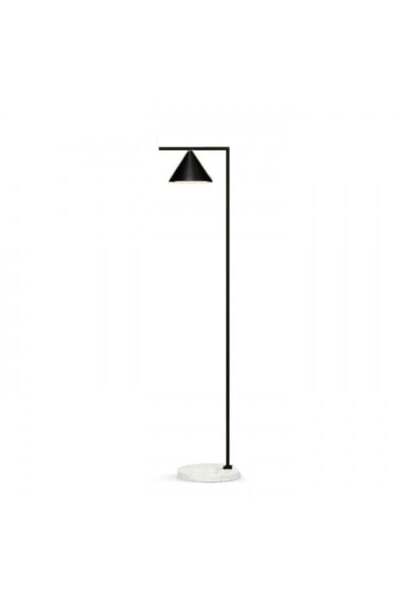 ٍSiera Light حامل مصباح أرضي مخروطي الشكل 9035 F - أسود غير لامع - قاعدة رخامية